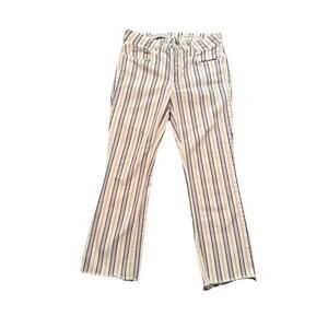Anthropologie Pilcro womens striped Pants Sz 27 High Rise Boot Cut coastal prep